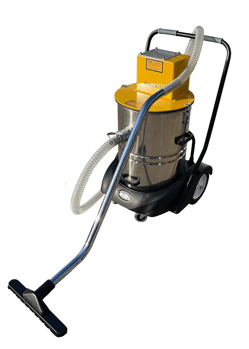 Air Vac 180 CFM explosion-proof ATEX vacuum, side view