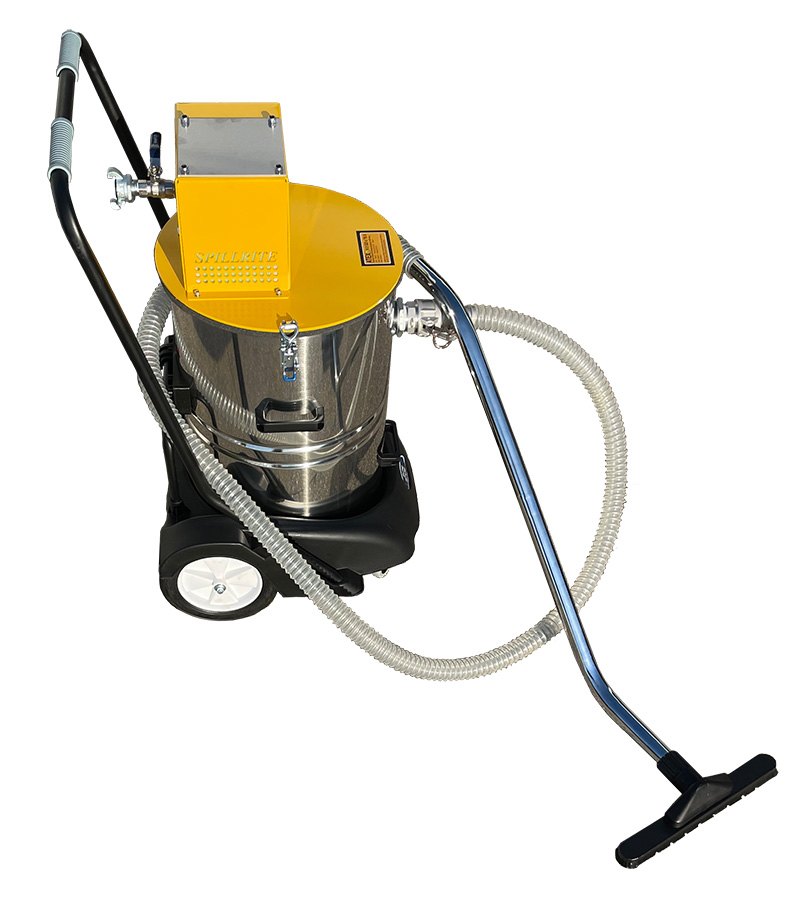 Air Vac 100 CFM explosion-proof ATEX vacuum, stainless anti-static tank