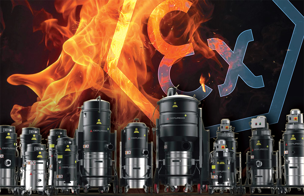 Depureco ATEX certified electric vacuum range for combustible dust